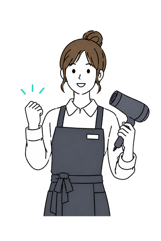女性スタッフのイラスト
